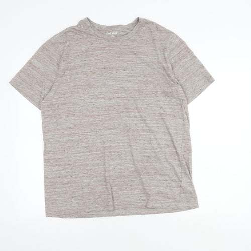 Old Navy Men's Beige Crew Neck T-Shirt Medium
