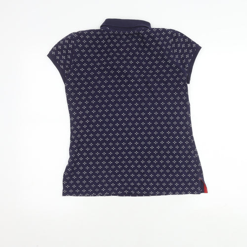 U.S. Polo Assn. Women's Blue Geometric Polo Shirt
