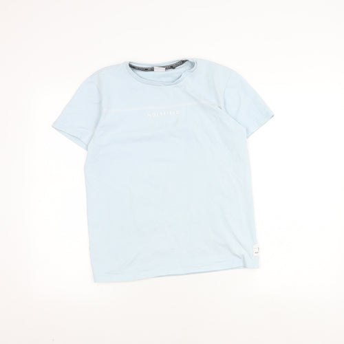 Holyfield Unisex Kids Blue T-Shirt Size M, Logo Accent