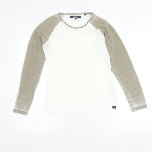 SuperDry Men's White Long Sleeve T-Shirt S