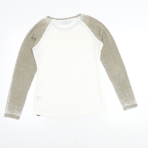 SuperDry Men's White Long Sleeve T-Shirt S