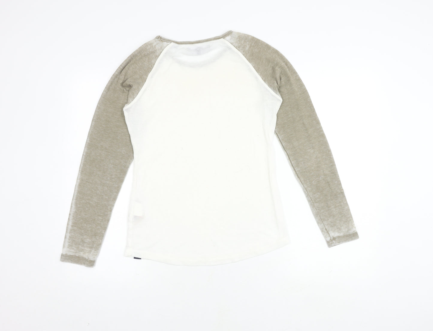 SuperDry Men's White Long Sleeve T-Shirt S