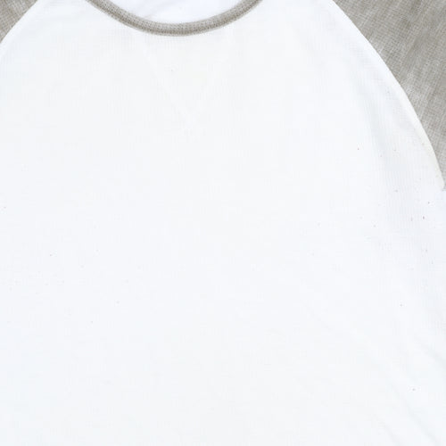 SuperDry Men's White Long Sleeve T-Shirt S