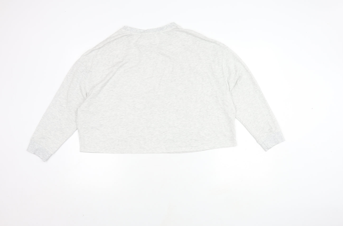 Disney Women's Grey Mickey Mouse Long Sleeve Pyjama Top