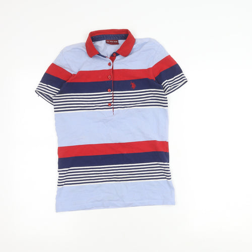 U.S. Polo Assn. Women's XS Striped Polo Shirt