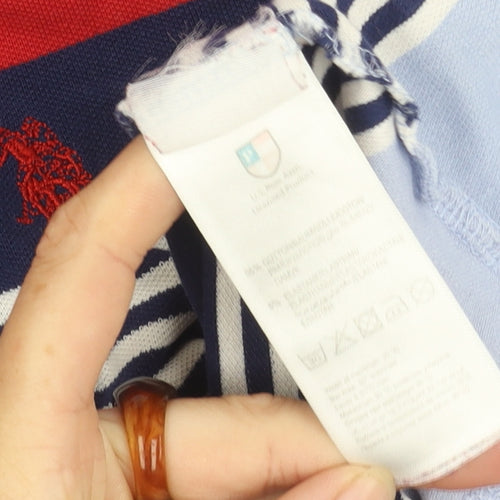 U.S. Polo Assn. Women's XS Striped Polo Shirt