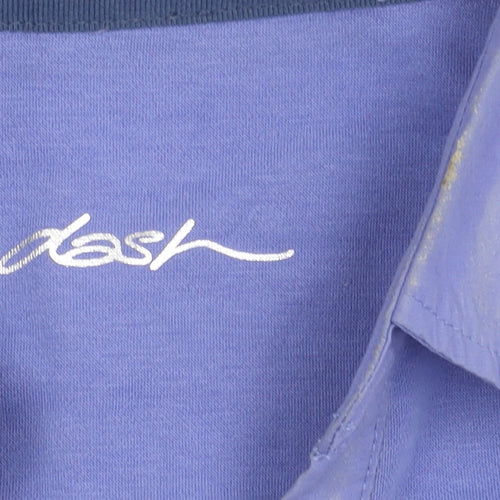 Dash Women's Purple Polo Short Sleeve Top Size 12
