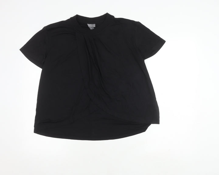 Sweaty Betty Women's Black Cotton T-Shirt, Size S