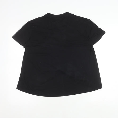 Sweaty Betty Women's Black Cotton T-Shirt, Size S
