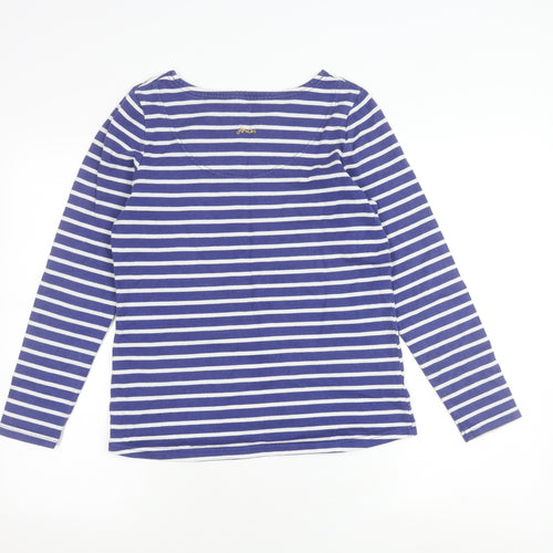 Joules Women's Blue Striped Long Sleeve T-Shirt 8