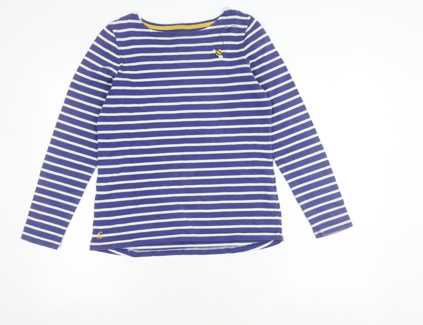Joules Women's Blue Striped Long Sleeve T-Shirt 8