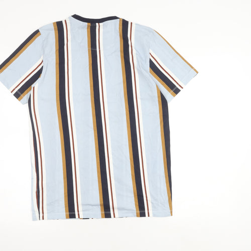 Next Men's Multicoloured Striped Slim Fit T-Shirt M