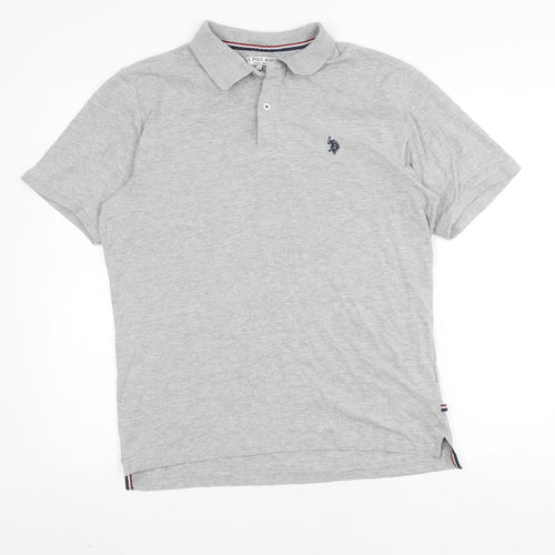 U.S. Polo Assn. Men's Grey Polo Shirt L