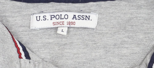 U.S. Polo Assn. Men's Grey Polo Shirt L