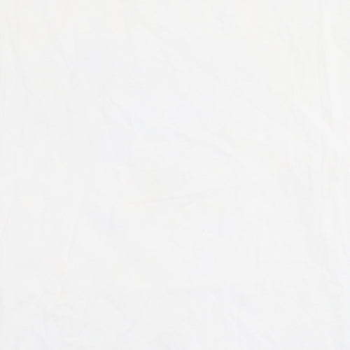 Puma Men's White Graphic Print T-Shirt, Size S