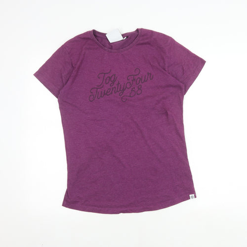 TOG24 Women's Purple T-Shirt Size 12 Regular Fit