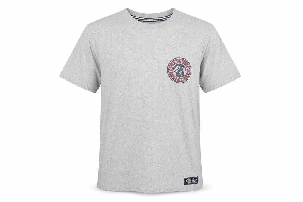 Tog Twenty Four Grey Men's T-Shirt, Size S, Crew Neck
