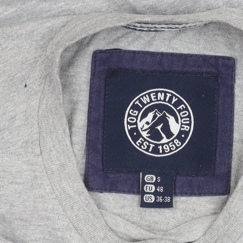 Tog Twenty Four Grey Men's T-Shirt, Size S, Crew Neck