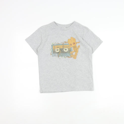 Disney Boys Grey Groot T-Shirt - Size 9-10 Years