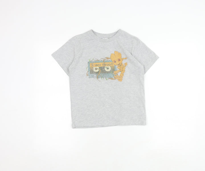 Disney Boys Grey Groot T-Shirt - Size 9-10 Years