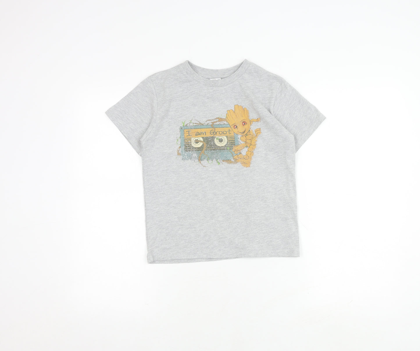 Disney Boys Grey Groot T-Shirt - Size 9-10 Years