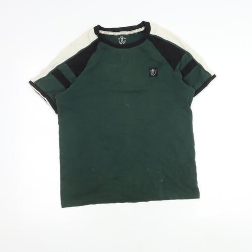 Next Men's Green Short Sleeve Crew Neck T-Shirt