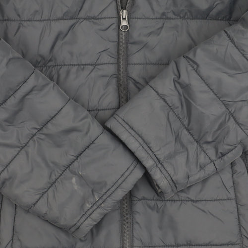 Peter Storm Boys Black Puffer Jacket 11-12 Years Hooded