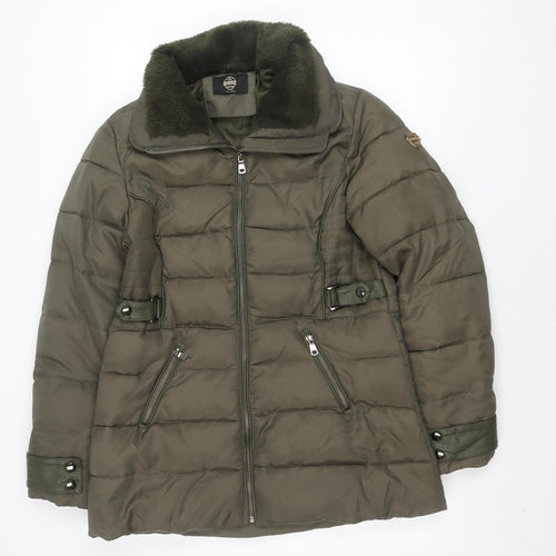 Renard Women's Green Puffer Jacket Size 12