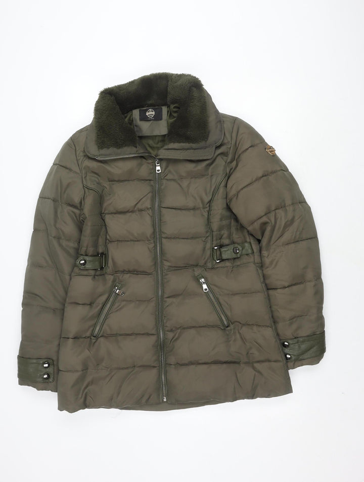 Renard Women's Green Puffer Jacket Size 12