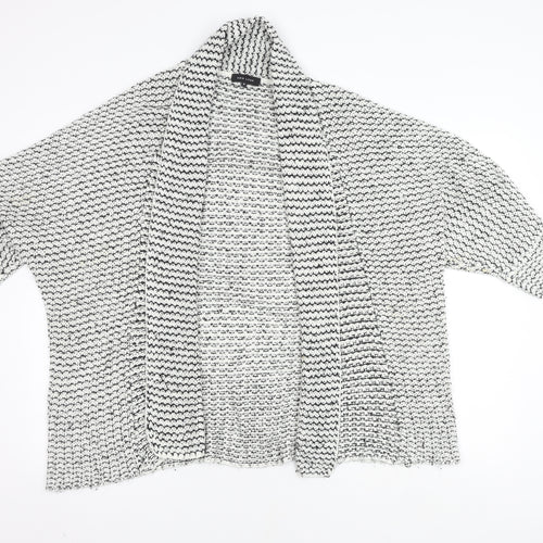 New Look Women's Multicoloured Open Front Cardigan M