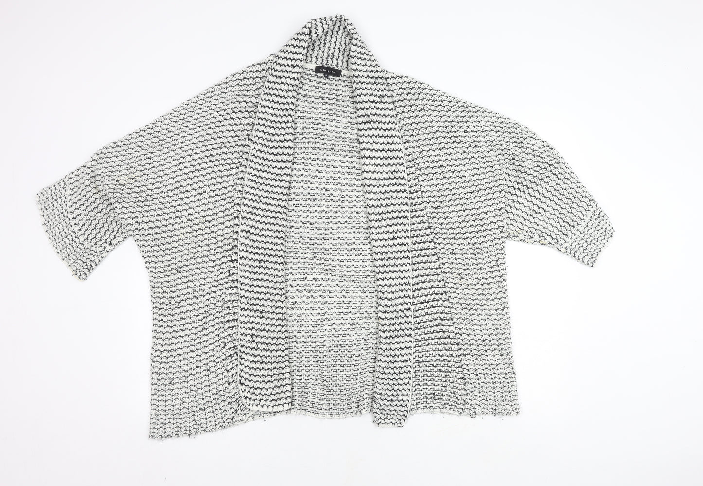 New Look Women's Multicoloured Open Front Cardigan M