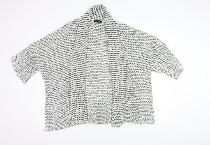 New Look Women's Multicoloured Open Front Cardigan M