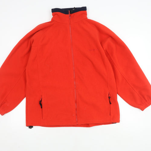 Scanda Red Fleece Jacket, Unisex, Size 14, Casual Wear