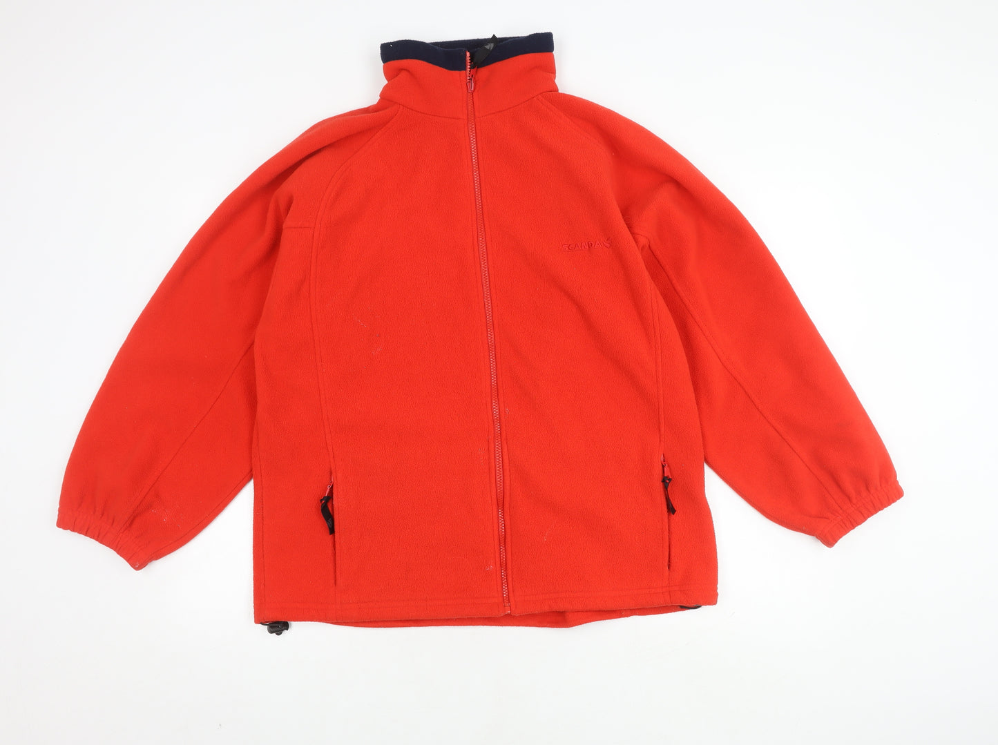 Scanda Red Fleece Jacket, Unisex, Size 14, Casual Wear