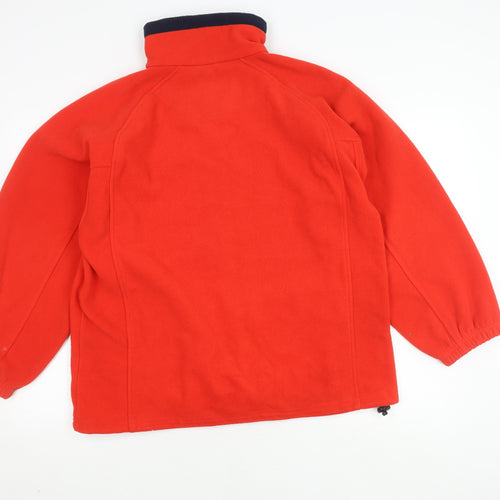 Scanda Red Fleece Jacket, Unisex, Size 14, Casual Wear