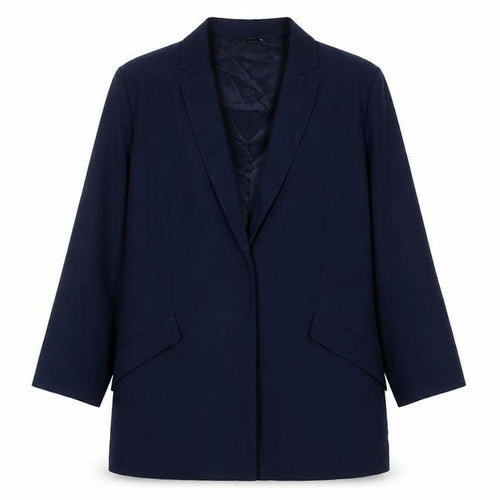 Mango Women's Blue Blazer M, Mid-Length Casual Jacket