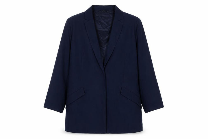 Mango Women's Blue Blazer M, Mid-Length Casual Jacket