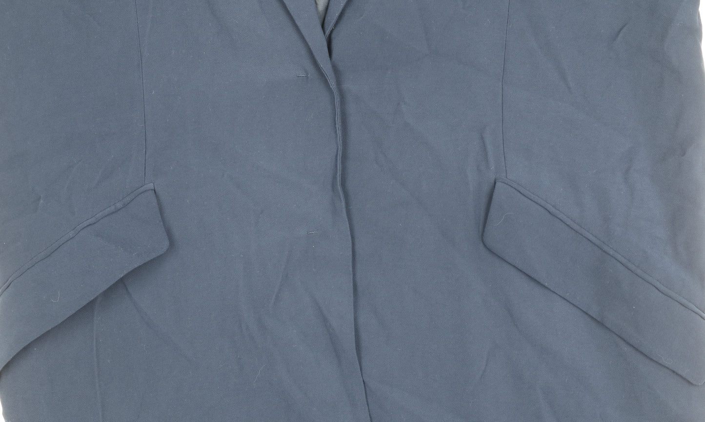 Mango Women's Blue Blazer M, Mid-Length Casual Jacket