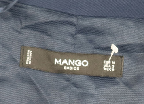 Mango Women's Blue Blazer M, Mid-Length Casual Jacket