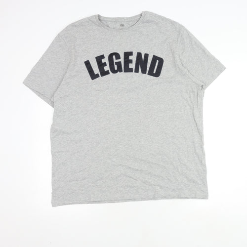 Marks and Spencer XL Grey Graphic T-Shirt for Men
