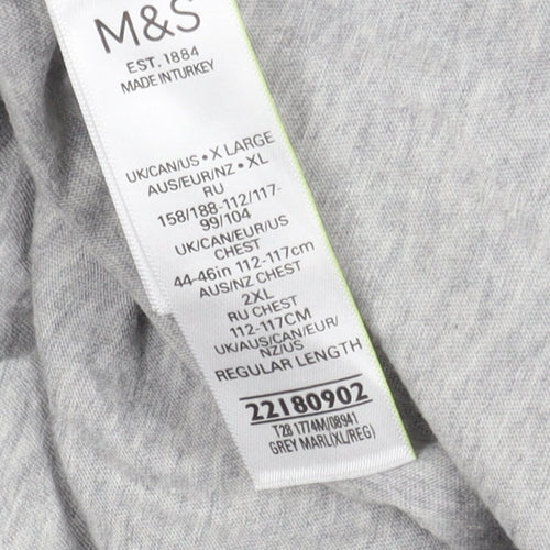 Marks and Spencer XL Grey Graphic T-Shirt for Men