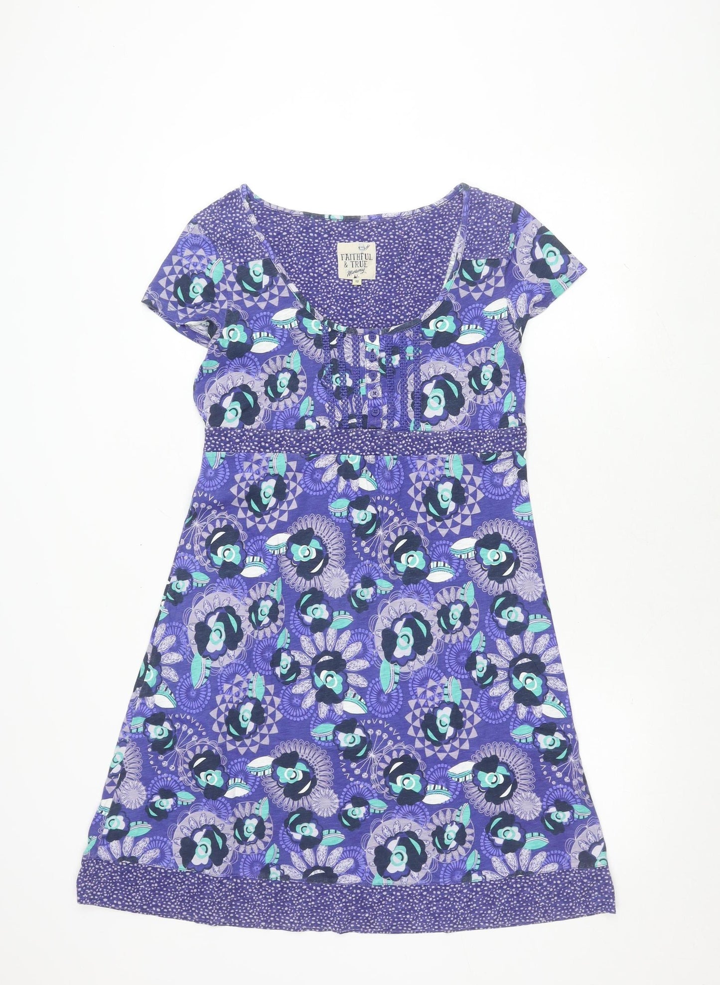Faithful & True Women's Multicoloured Geometric Dress