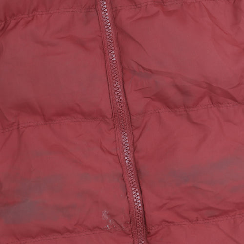 SoulCal & Co Men's Red M Puffer Jacket with Hood