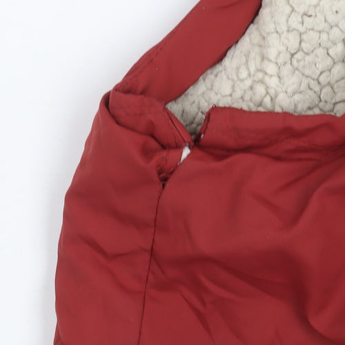 SoulCal & Co Men's Red M Puffer Jacket with Hood