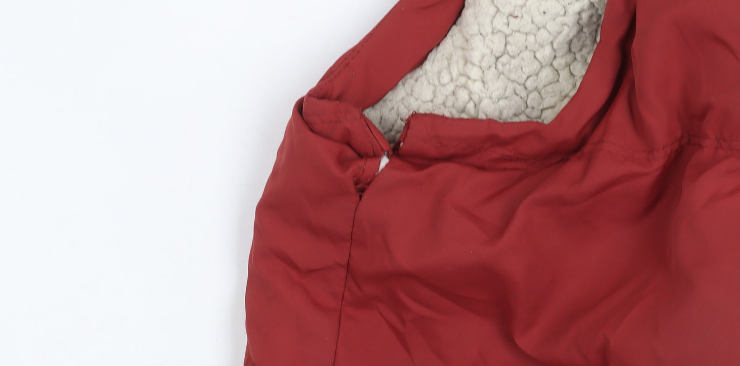 SoulCal & Co Men's Red M Puffer Jacket with Hood