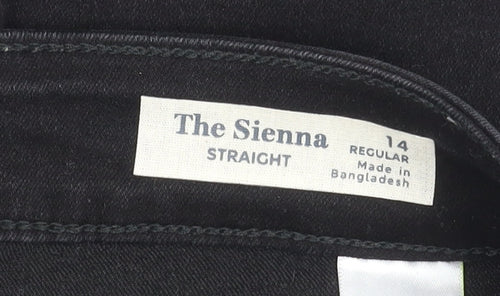 Marks and Spencer Women's Black Straight Jeans Size 14