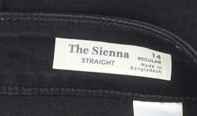 Marks and Spencer Women's Black Straight Jeans Size 14