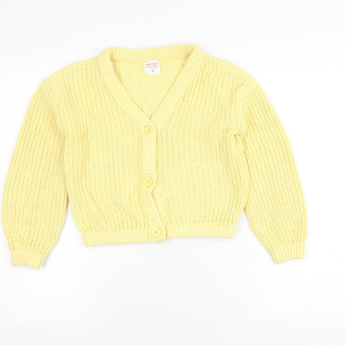 John Lewis Girls Yellow Cardigan Age 10