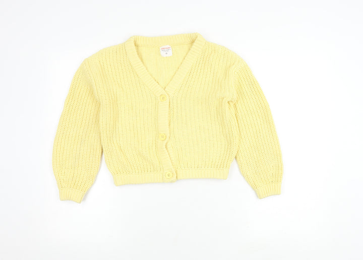 John Lewis Girls Yellow Cardigan Age 10