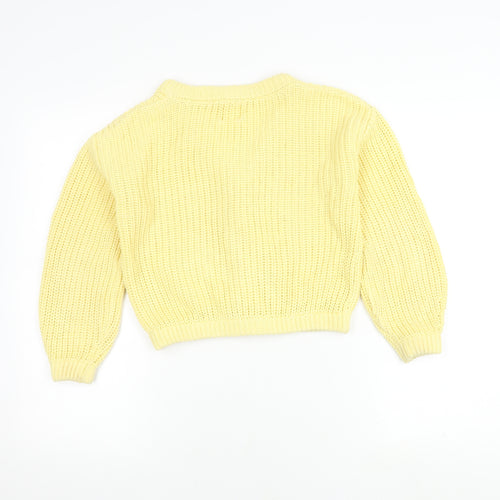 John Lewis Girls Yellow Cardigan Age 10